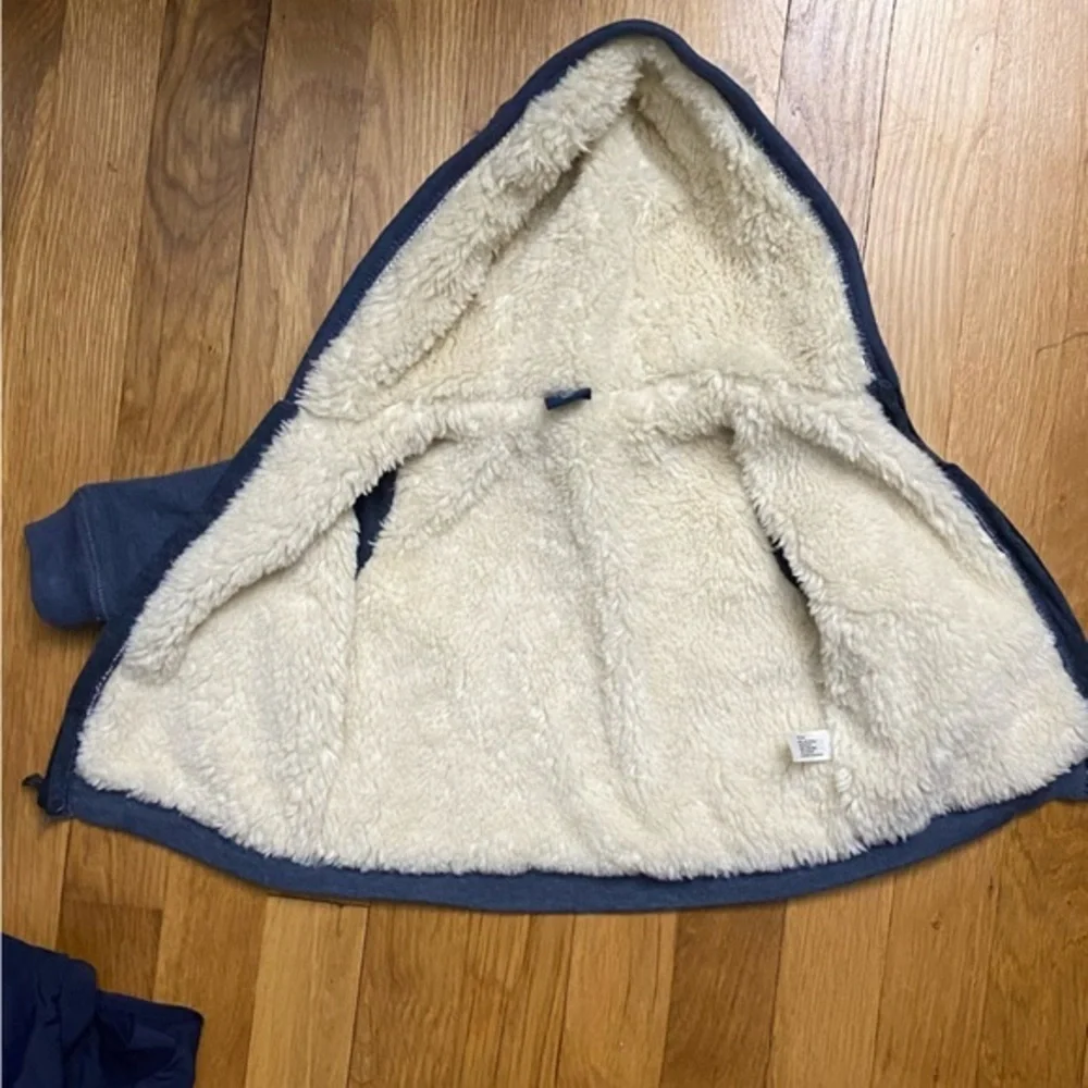 Baby Gap Sherpa Lined Hoodie Zip Up 6-12M